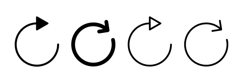 Refresh icon vector illustration. Reload sign and symbol. Update icon. Stock Illustration