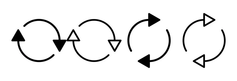 Refresh icon vector illustration. Reload sign and symbol. Update icon. Stock Illustration