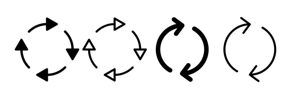 Refresh icon vector illustration. Reload sign and symbol. Update icon. Stock Illustration