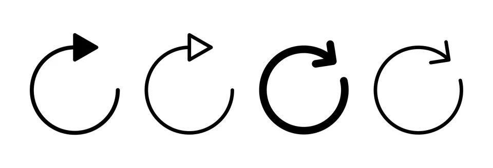 Refresh icon vector illustration. Reload sign and symbol. Update icon. 스톡 일러스트