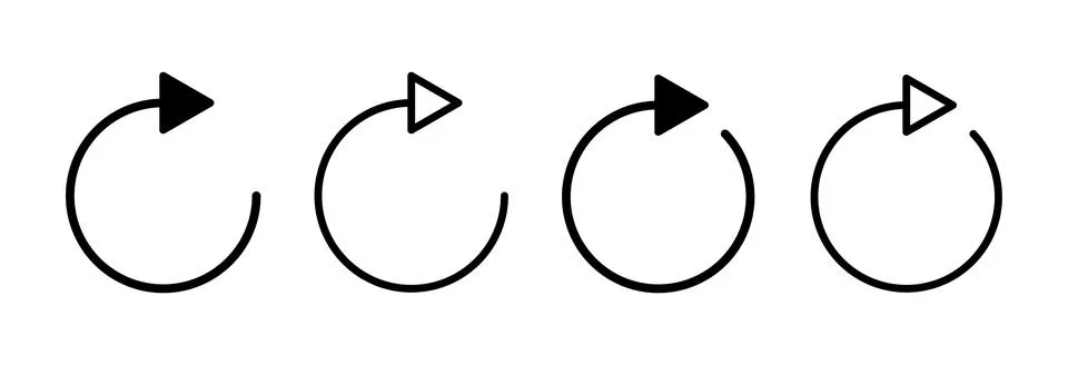 Refresh icon vector illustration. Reload sign and symbol. Update icon. Stock Illustration
