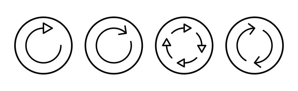 Refresh icon vector illustration. Reload sign and symbol. Update icon. Stock Illustration