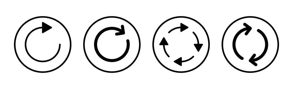 Refresh icon vector illustration. Reload sign and symbol. Update icon. Stockillustratie