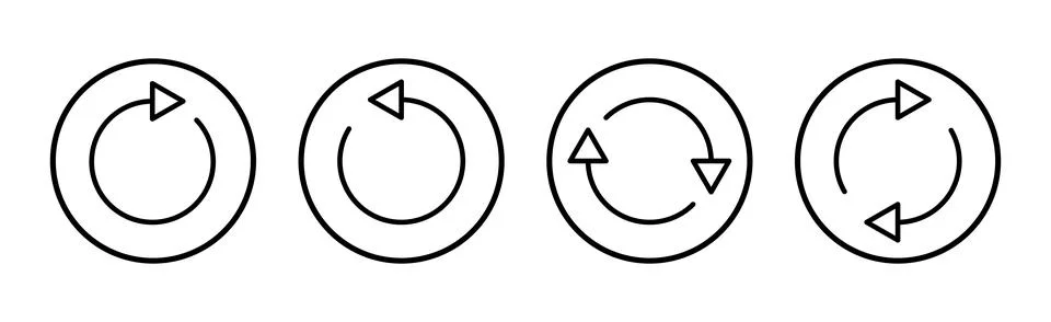 Refresh icon vector illustration. Reload sign and symbol. Update icon. 스톡 일러스트