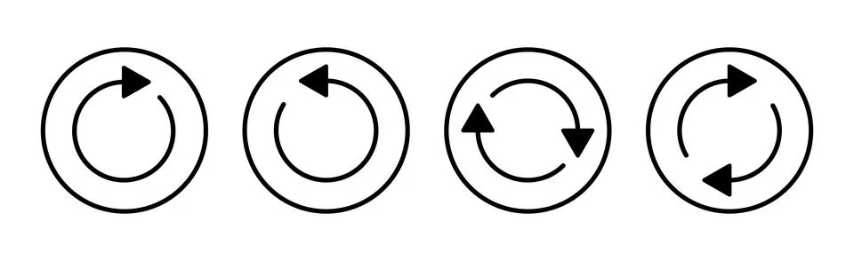 Refresh icon vector illustration. Reload sign and symbol. Update icon. 스톡 일러스트