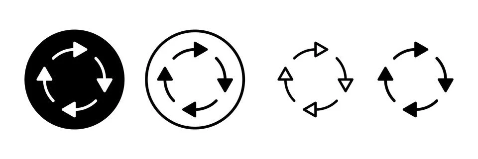 Refresh icon vector illustration. Reload sign and symbol. Update icon. Stock Illustration