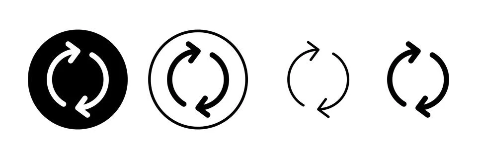 Refresh icon vector illustration. Reload sign and symbol. Update icon. Stock Illustration