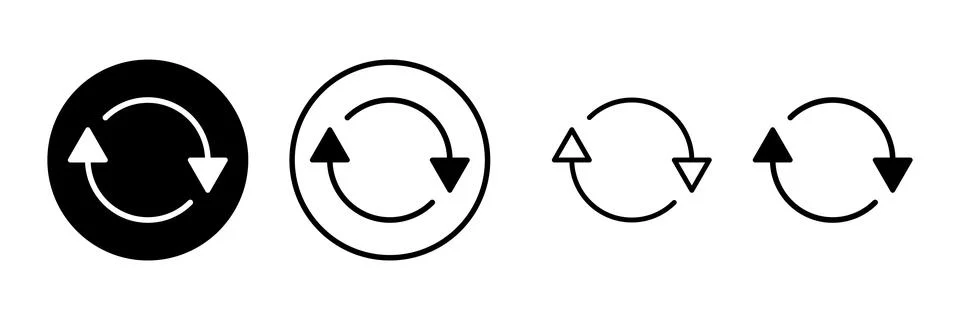 Refresh icon vector illustration. Reload sign and symbol. Update icon. Stock Illustration