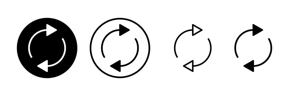 Refresh icon vector illustration. Reload sign and symbol. Update icon. Stock Illustration