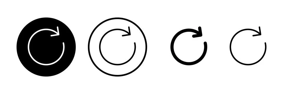 Refresh icon vector illustration. Reload sign and symbol. Update icon. 스톡 일러스트