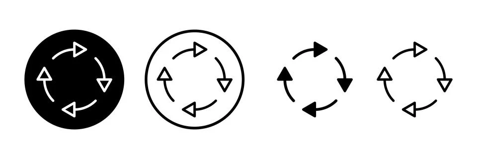 Refresh icon vector illustration. Reload sign and symbol. Update icon. Stock Illustration