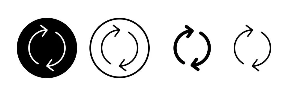 Refresh icon vector illustration. Reload sign and symbol. Update icon. Stock Illustration