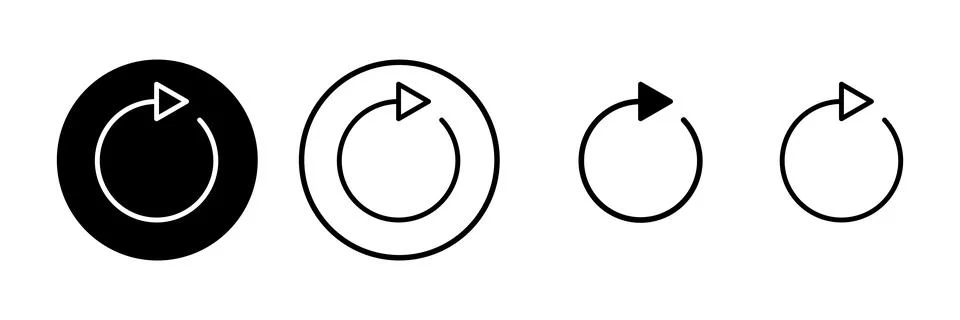 Refresh icon vector illustration. Reload sign and symbol. Update icon. Stock Illustration