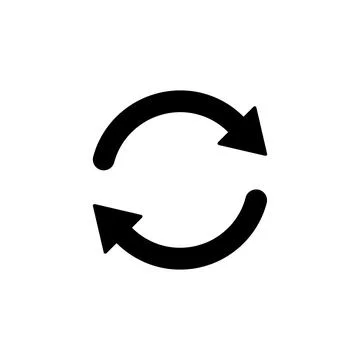 Refresh icon vector. Reload icon vector. Update icon Stock Illustration