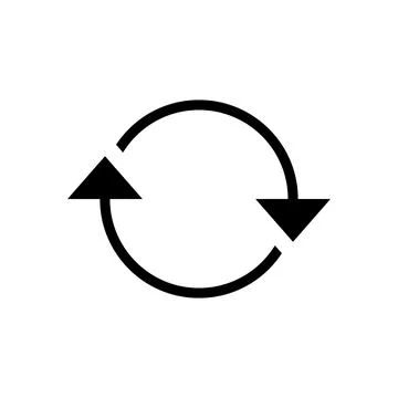 Refresh icon vector. Reload icon vector. Update icon Stock Illustration