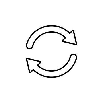 Refresh icon vector. Reload icon vector. Update icon. Stock Illustration