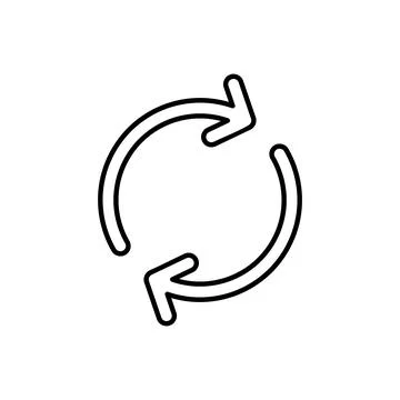 Refresh icon vector. Reload icon vector. Update icon. Illustrazione stock