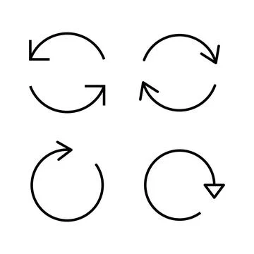 Refresh icon vector. Reload sign and symbol. Update icon. Stock Illustration