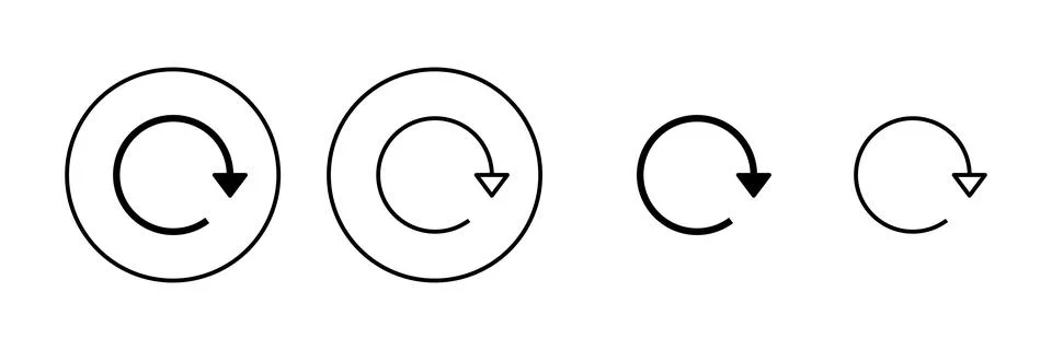 Refresh icon vector. Reload sign and symbol. Update icon. 스톡 일러스트