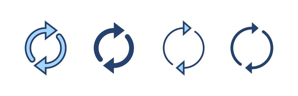 Refresh icon vector. Reload sign and symbol. Update icon. Stock Illustration