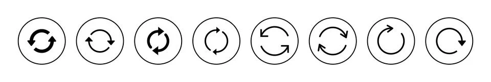 Refresh icon vector. Reload sign and symbol. Update icon. Stock Illustration