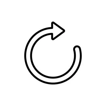 Refresh icon vector. Reload sign and symbol. Update icon. Stock Illustration