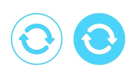 Refresh icon vector. Reload sign and symbol. Update icon. Stock Illustration