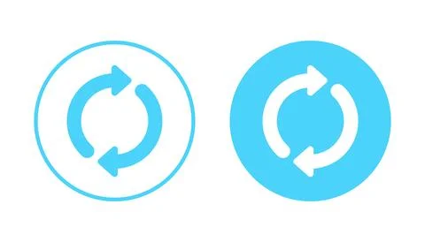 Refresh icon vector. Reload sign and symbol. Update icon. Stock Illustration