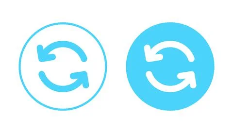 Refresh icon vector. Reload sign and symbol. Update icon. イラスト素材