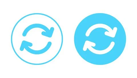 Refresh icon vector. Reload sign and symbol. Update icon. Stock Illustration