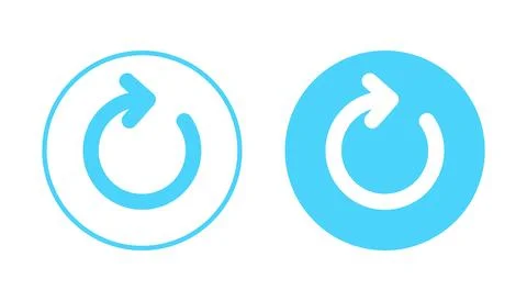 Refresh icon vector. Reload sign and symbol. Update icon. Stock Illustration