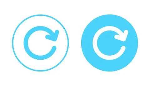 Refresh icon vector. Reload sign and symbol. Update icon. Stock Illustration