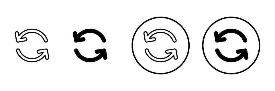 Refresh icon vector. Reload sign and symbol. Update icon. Stock Illustration