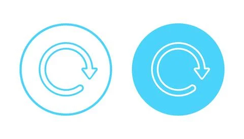 Refresh icon vector. Reload sign and symbol. Update icon. Stock Illustration