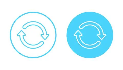 Refresh icon vector. Reload sign and symbol. Update icon. Stock Illustration