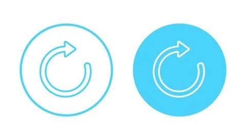 Refresh icon vector. Reload sign and symbol. Update icon. Stock Illustration