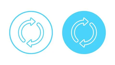 Refresh icon vector. Reload sign and symbol. Update icon. Stock Illustration