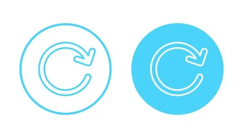 Refresh icon vector. Reload sign and symbol. Update icon. Stock Illustration