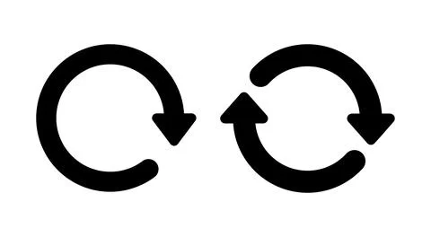 Refresh icon vector. Reload sign and symbol. Update icon. Stock Illustration