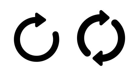 Refresh icon vector. Reload sign and symbol. Update icon. Stock Illustration