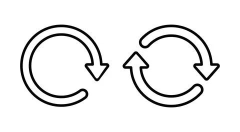Refresh icon vector. Reload sign and symbol. Update icon. Stock Illustration