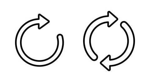 Refresh icon vector. Reload sign and symbol. Update icon. Stock Illustration