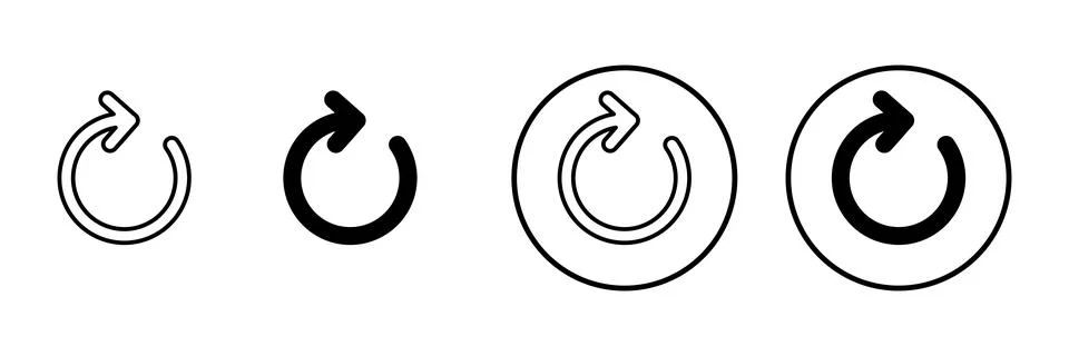 Refresh icon vector. Reload sign and symbol. Update icon. Stock Illustration