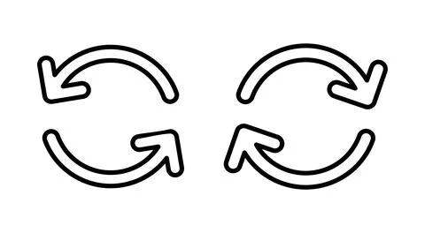 Refresh icon vector. Reload sign and symbol. Update icon. Stock Illustration