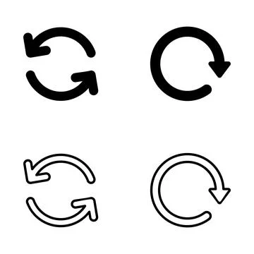 Refresh icon vector. Reload sign and symbol. Update icon. Stock Illustration