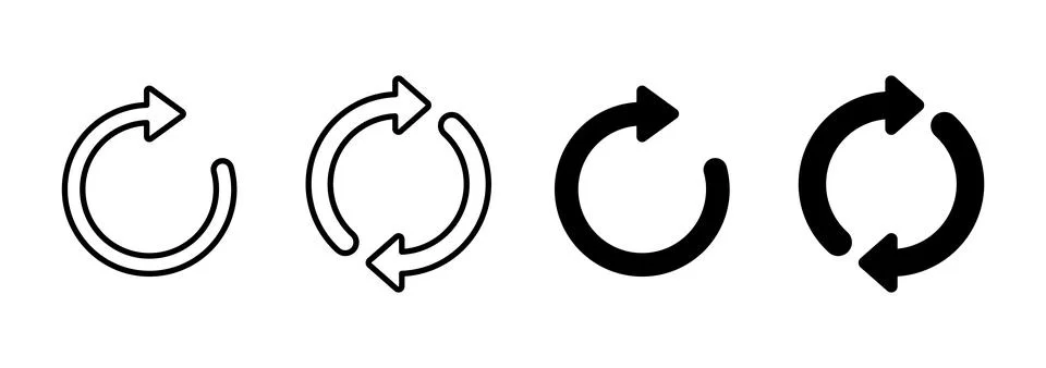 Refresh icon vector. Reload sign and symbol. Update icon. Stock Illustration