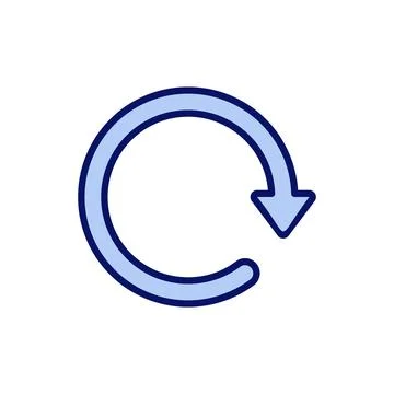 Refresh icon vector. Reload sign and symbol. Update icon. Stock Illustration