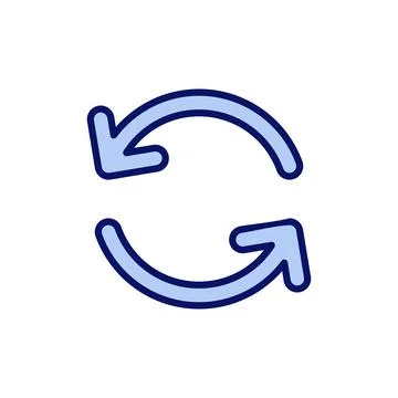 Refresh icon vector. Reload sign and symbol. Update icon. Stock Illustration