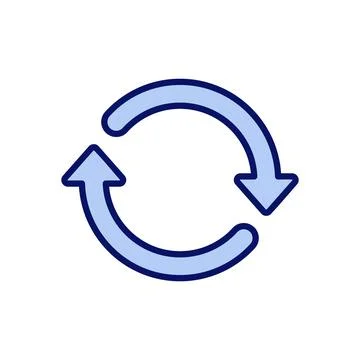 Refresh icon vector. Reload sign and symbol. Update icon. Stock Illustration