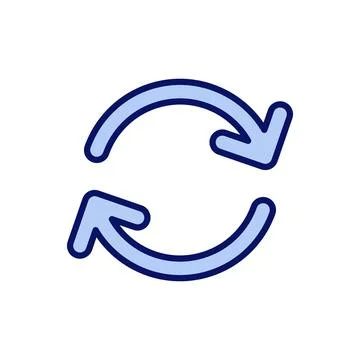 Refresh icon vector. Reload sign and symbol. Update icon. Stock Illustration